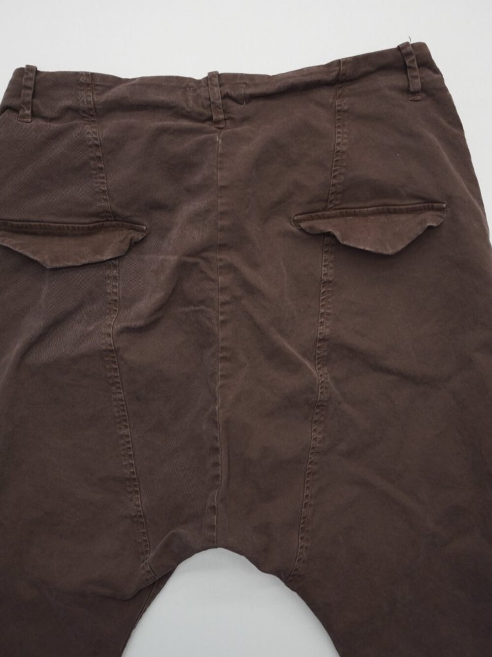 Nili Lotan Paris Drop Crotch Pants Brown Size 8 - Picture 5 of 11
